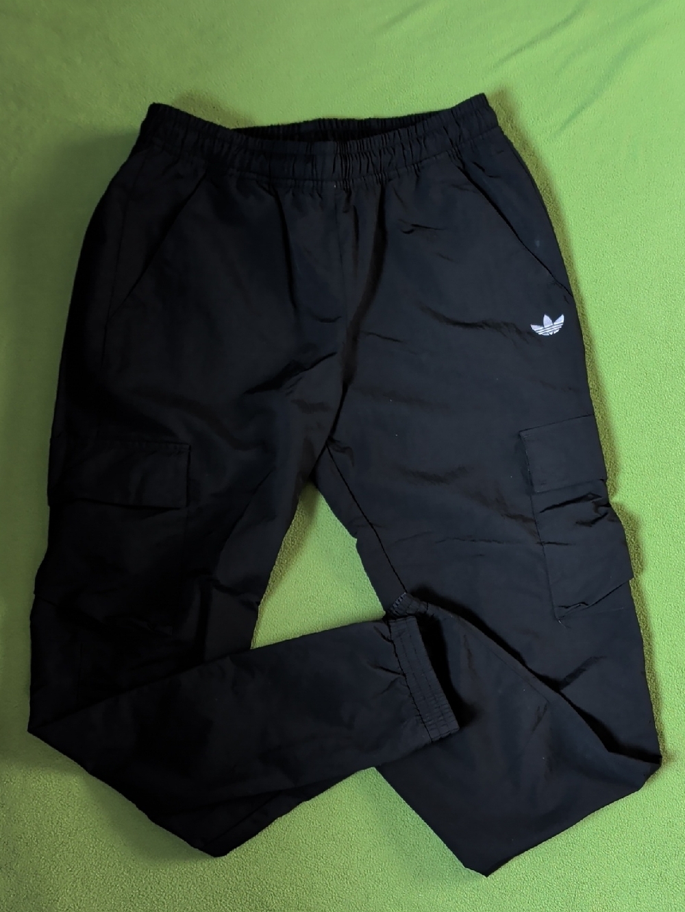 adidas Black Cargo Jogger Pants Medium Size
